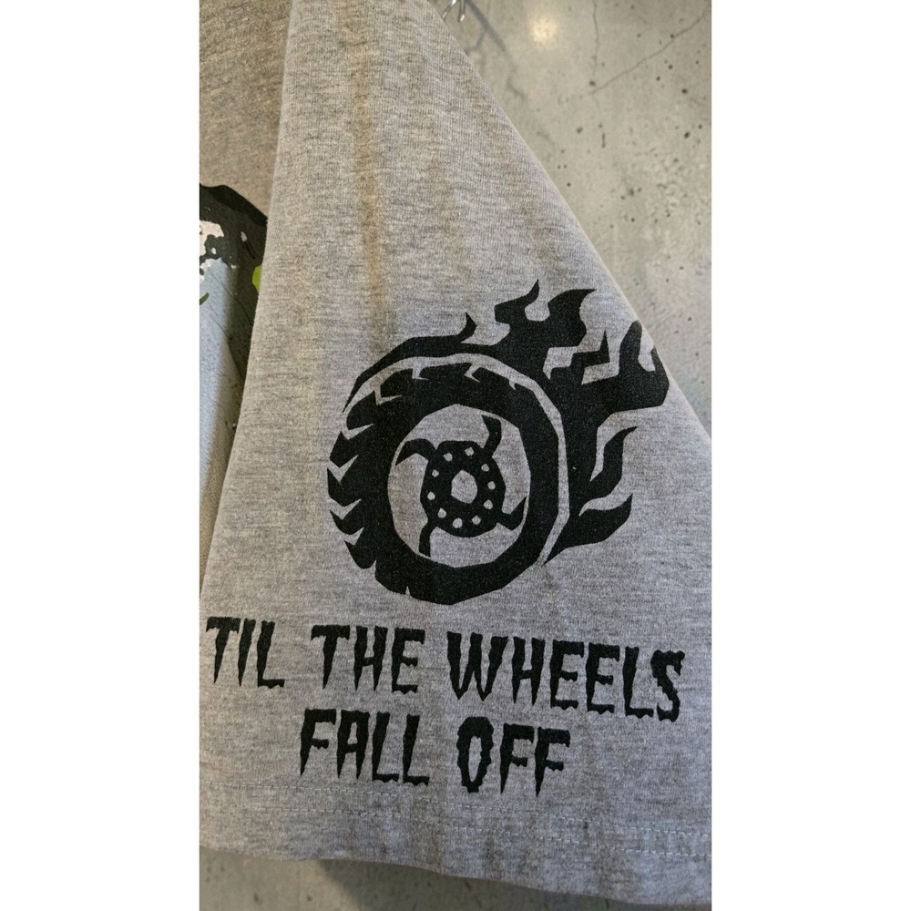 Parish Nation Skull Graphic Streetwear Shirt XL Graffiti Punk Split Tee Y2K - Picture 5 of 9